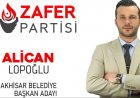 Zafer Partisi Akhisar Belediye Başkan Adayı Alican Lopoğlu oldu