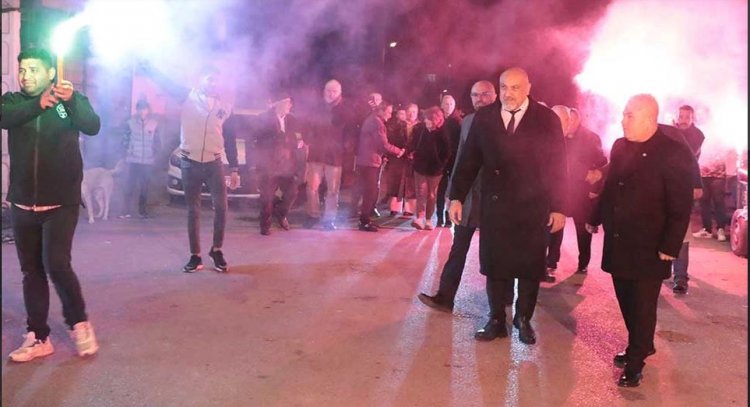 İYİ Parti Akhisar Belediye Başkan Adayı Hüseyin Ali Doğan 'a Hacıİshak tan Sıcak Karşılama