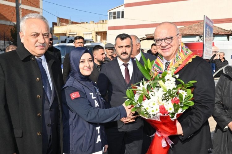 CUMHUR'UN ADAYI BAŞKAN ERGÜN’E GÖLMARMARA'DA COŞKULU KARŞILAMA