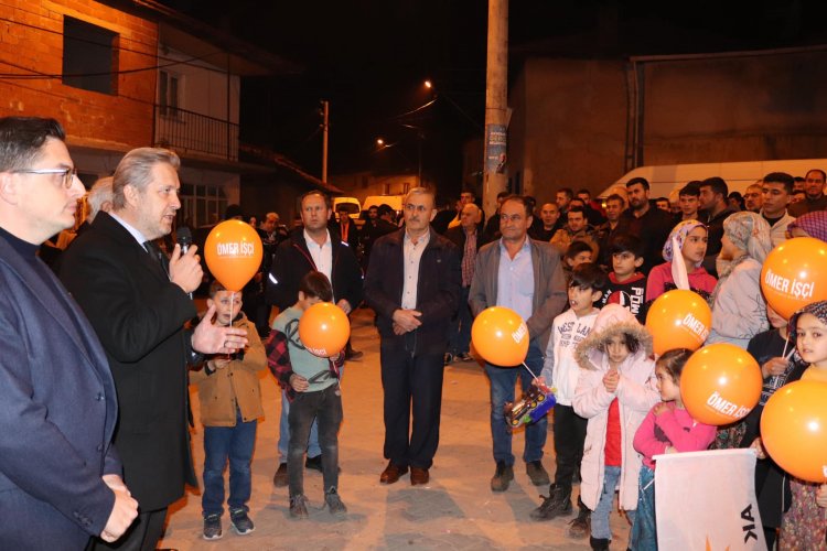 Akhisar Belediyesi, Cumhur ittifakı Adayı Ömer İşci'ye Kömürcü Mahallesinden destek.