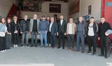 İYİ Parti Akhisar Belediye Başkan Adayı Hüseyin Ali Doğan, Sanayi esnafıyla buluştu