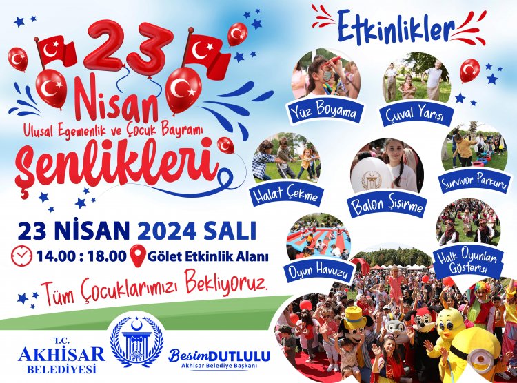 Akhisar’da 23 Nisan Çocuk Bayramı Coşkuyla Kutlanacak