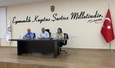 Gölmarmara Belediye Başkanı Cem Aykan, Muhtarlar Toplantısı