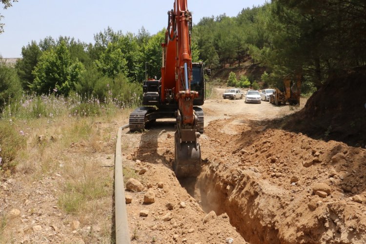 Taşkuyucak’ta Eski İçme Suyu Hattı Çelik Borularla Yenileniyor