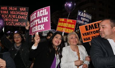 Manisalı kadınlar eşitlik ve özgürlük için yürüdü