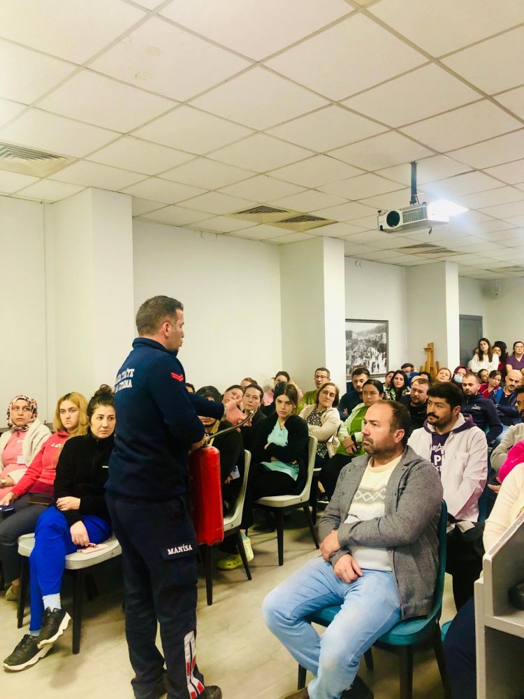 Büyükşehir’den Hastane Personeline Yangın Eğitimi