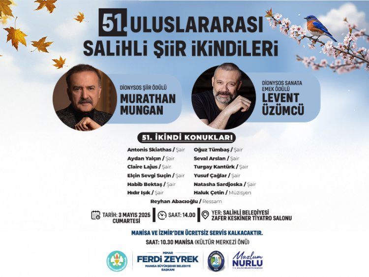 Uluslararası Salihli Şiir İkindileri Yeniden Hayat Buluyor