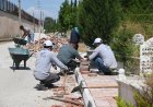 Kırtık Mezarlığı’nda Bozulan Kaldırımlar Yenilendi