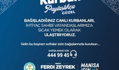 Kurban bağışları Büyükşehir ile ihtiyaç sahiplerine ulaşacak