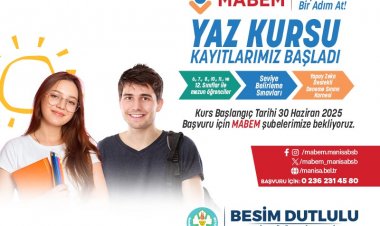 MABEM ve Online Dershane Yaz Kurslarına Başvurular Devam Ediyor
