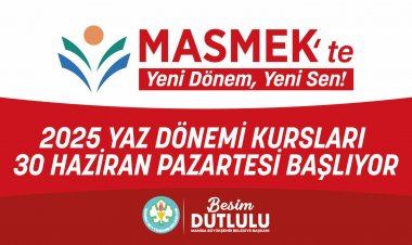 MASMEK’te Yaz Dönemi Kursları Başlıyor