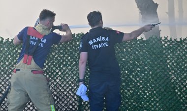 Manisa Büyükşehir’den Bornova’daki Yangına Müdahale Desteği