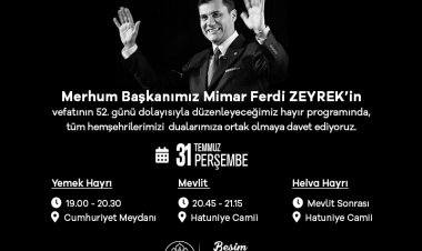 Büyükşehir Belediyesi’nden Merhum Başkan Ferdi Zeyrek için Anma Programı