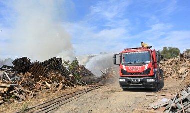 Palet Fabrikasındaki Yangın Kontrol Altına Alındı