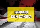 Balıkesir Sındırgı da 6.1 Büyüklüğünde Deprem