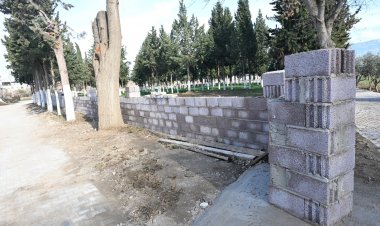 Aşağı Koçaklar Mezarlığı Güvenli Hale Getirildi