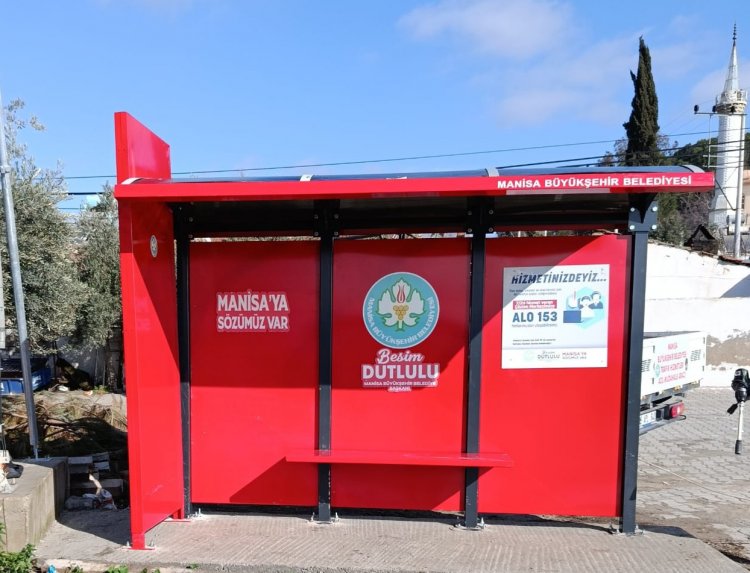 Manisa’da Toplu Taşıma Duraklarına Modern Dokunuş