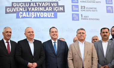 Başkan DutluluGelenbe’de 4 Milyon Euro'luk Altyapı Yatırımını Başlattı