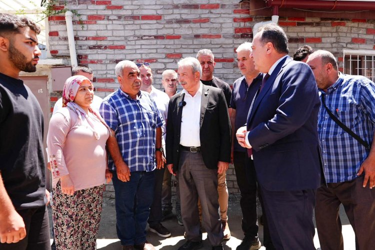 Başkan Dutlulu,Selden Etkilenen Vatandaşları Ziyaret Etti