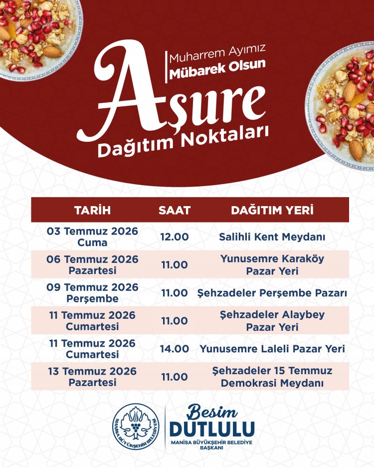 ManisaBüyükşehir’den 18 Bin 500 Kişilik Aşure İkramı