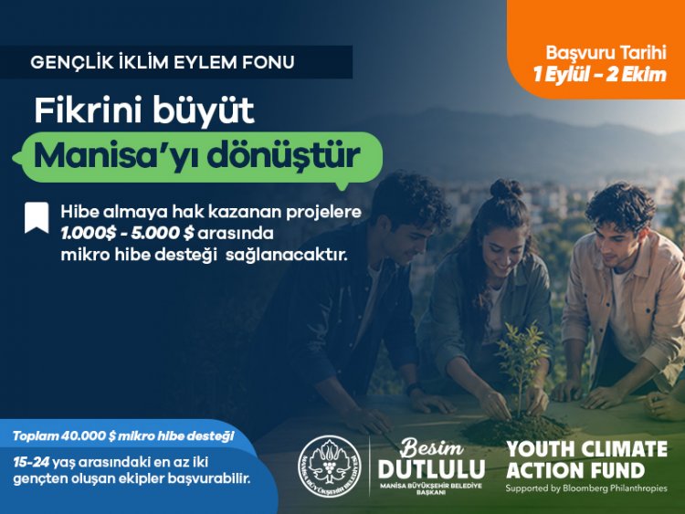 Manisa Büyükşehir’den Gençlerin Çevre Projelerine 50 Bin Dolarlık Destek